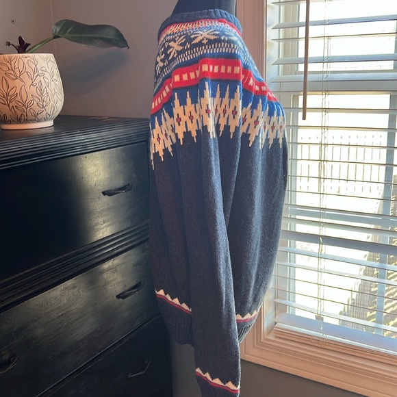 American Eagle Outfitters Men’s Winter Ski Crewneck Sweater Size Medium - Picture 6 of 8